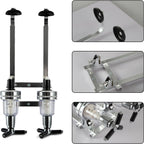 2 Bottle Wall Mounted Liquor Dispenser Bar Butler Bracket Solo Optic Spirit Wine Beer Alcohol Bottle Beverage Stand Revolving Nozzle Drinkware Set