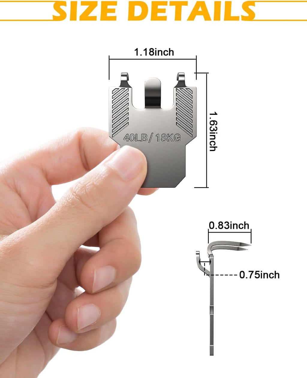 Drywall Picture Hangers Claw Hooks 20Pcs 40LB Heavy Duty No Damage