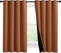 NICETOWN 100% Blackout Curtains 57 inches Long, Double-Deck Completely Blackout by NICETOWN