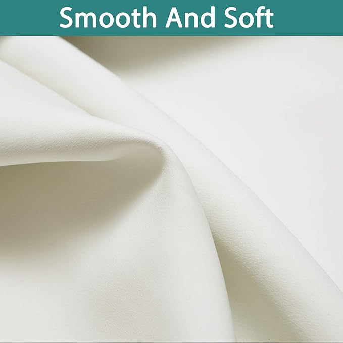 Yakamok 100% Blackout Curtains 54 Inches Long, 2 Thick Layers Thermal Insulated - Image 7