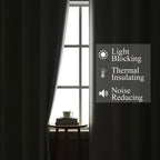 Estelar Textiler Sage Green and Greyish White Blackout Curtains 72 Inch Length - Image 3
