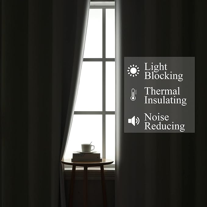 Estelar Textiler Sage Green and Greyish White Gradient Blackout Curtains - Image 3