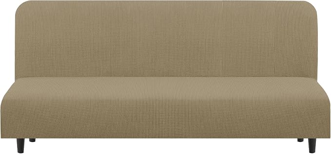 U-NICE HOME Stretch Futon Cover Armless Bed Slipcover by U-NICEHOME