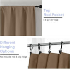 Simplebrand Brown Blackout Curtains - Image 4