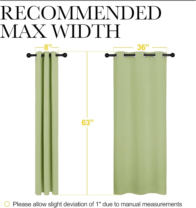 NICETOWN Curtains for Bedroom, Grommet Top Blackout Drapes for Son's Room - Image 5