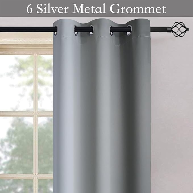 SimpleHome Ombre Room Darkening Curtains 36 inches Length - Image 4