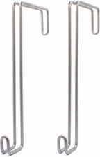 Over The Wall Heavy Duty Concrete Cinder Cement Block Wall Outdoor No Drill Fence Hooks Hangers - Extra Long Large Rafter Ladder Pool Equipment Pole Hangers for Planters Hoses Horse Tack Organization