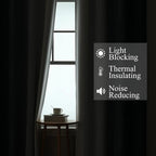 Estelar Textiler Full Room Darkening Greyish White and Navy Blue Blackout - Image 3