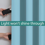 Yakamok 100% Blackout Curtains 84 Inches Long, 2 Thick Layers Heat and Full - Image 3