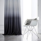 SimpleHome Gradient Color Ombre Room Darkening Curtains Blackout Black Thermal - Image 2