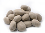 Stanbroil 24pcs Lightweight Ceramic Fiber Pebble Stones for Fire Pit, Black