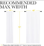NICETOWN 50% Light Blocking Kitchen Curtains - Image 7