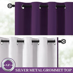 Yakamok 100% Blackout Curtain Panels 84 inches Cold and Light Blocking Drapes - Image 2
