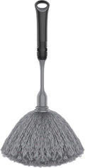 MR.SIGA Microfiber Delicate Duster with Non Slip Handle, Gray & Black