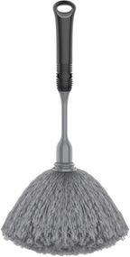 MR.SIGA Microfiber Delicate Duster with Non Slip Handle, Gray & Black