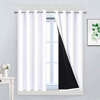 Yakamok Pure White 100% Blackout Curtains by Yakamok