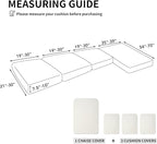 Easy-Going Stretch 4 Pieces Couch Cushion Covers - Image 2