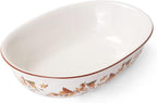 Pfaltzgraff Autumn Berry Oval Vegetable Bowl, white, 11 inches