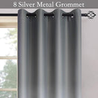 SimpleHome Ombre Room Darkening Curtains 63 inch Long - Image 2