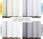 NICETOWN White Blackout Curtains 84 inches Long, Full Light Blocking Drapes - Image 3