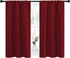 NICETOWN 40inch Curtains for Small Windows, Thermal Insulated Privacy Short - Image 2