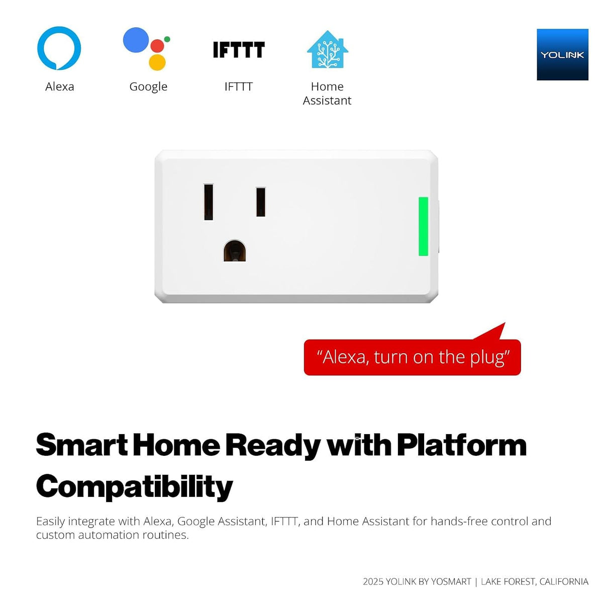 YoLink Smart Energy Plug, 15A, YS6614