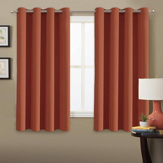 H.VERSAILTEX Full Blackout Curtain Shade Light Blocking Curtains 63 Inch Length by HVERSAILTEX