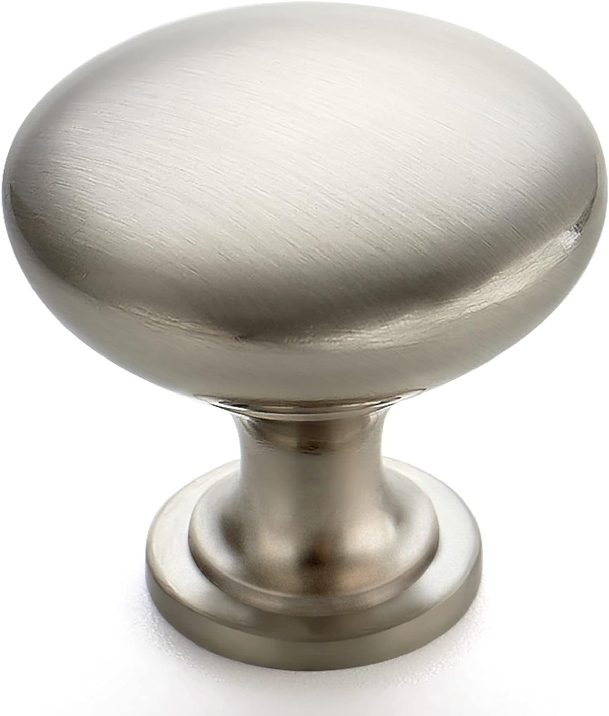 Ravinte Brushed Nickel Round Zinc Cabinet Knobs,1-1/6 Inch,30 Pack