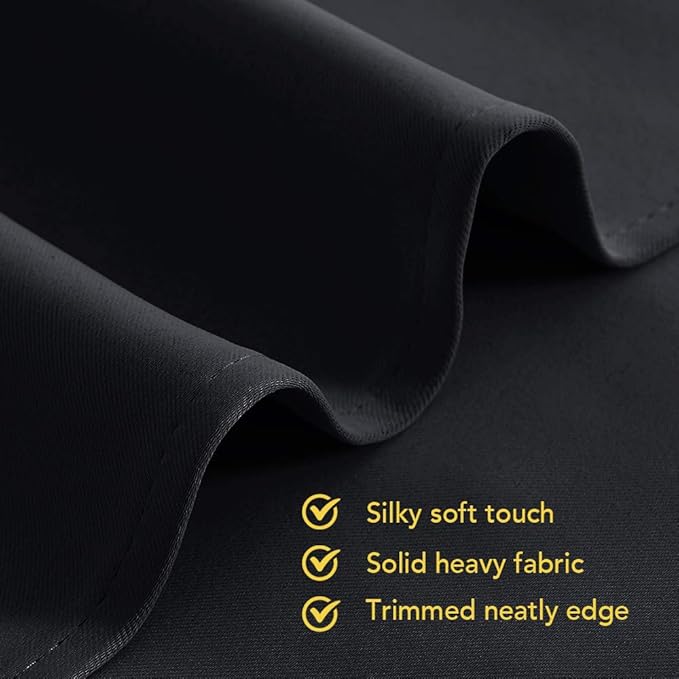 NICETOWN Blackout Curtains 45 Inches Long Kitchen Drapes - Image 5
