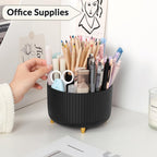 SKYDUE 360 Degree Rotating Desk Organizer, Pencil Pen Holder for Desk