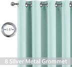 Yakamok Aqua Blackout Curtains, Thermal Insulated Light Blocking Blackout Drapes - Image 2
