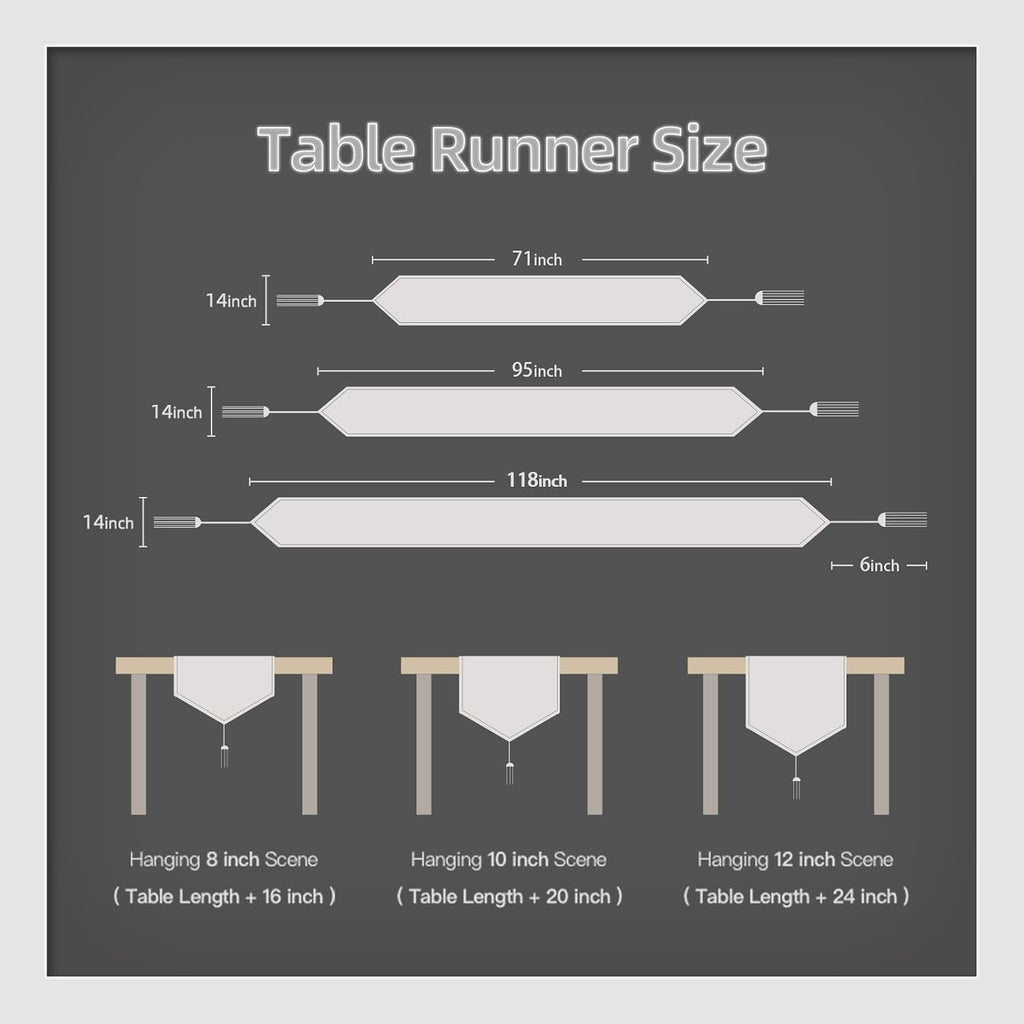 Table Runner 14x71 Inch Brown