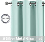 Yakamok Room Darkening Grommet Window Drapes Thermal Insulated Light Blocking - Image 3