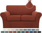 Turquoize 3 Piece Sofa Covers for 2 Cushion Couch Sofa Slipcover Soft Couch by Turquoize