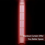 LEMOMO Blackout Curtains 38 x 84 inch/Bright Red Curtains Set of 2 - Image 3