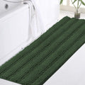 Turquoize Bathroom Runner Rug 17"x47", Soft Absorbent Chenille Bath Rug