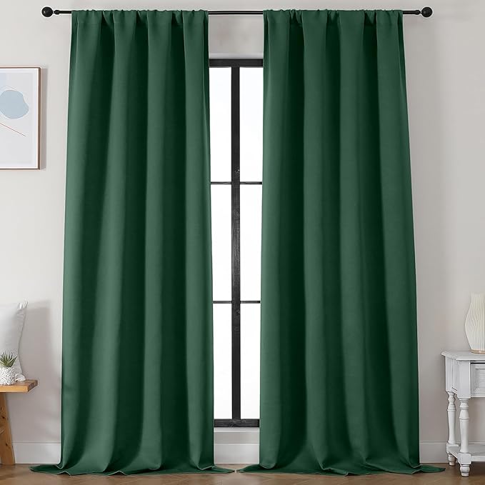 Simplebrand Ever Green Blackout Curtains by Simplebrand
