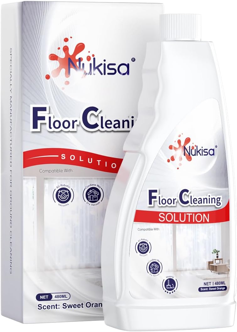 Nukisa 1L Floor Cleaning Solution Compatible With Roborock Robot Vacuum Mop