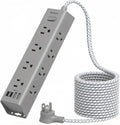 15FT Extension Cord, Power Strip Surge Protector with 12 AC Outlets & 4 USB