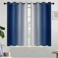 Yakamok Room Darkening Ombre Curtains, Thermal Insulated Grommet Window Drapes by Yakamok