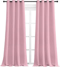 NICETOWN Crystal Pink Blackout Curtains 108" Long, 2 Pieces by NICETOWN