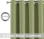 Yakamok Light Blocking Blackout Curtains Thermal Insulated Room Darkening Drapes - Image 4