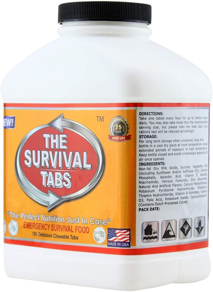 Survival Tabs – Emergency Food Supply – Original Tabs, Bulk, Disaster Ready