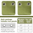 MIULEE Blackout Curtains Room Darkening Thermal Insulated Black Out Drapes - Image 6