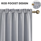 DWCN Silver Grey Blackout Curtains - Image 3