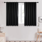 Deconovo Blackout Curtains, Thermal Insulated, W52 x L45 2 Panels, Back Tab by Deconovo