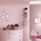 Homaterial 5 Tier Floating Wall Shelf, Pink
