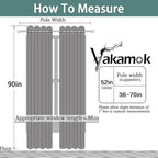 Yakamok Blackout Curtains Room Darkening Thermal Insulated Window Panels - Image 8