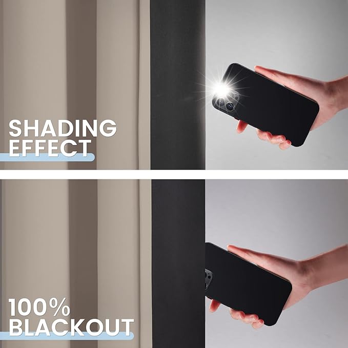 SimpleHome 100% Blackout Curtains - Image 3