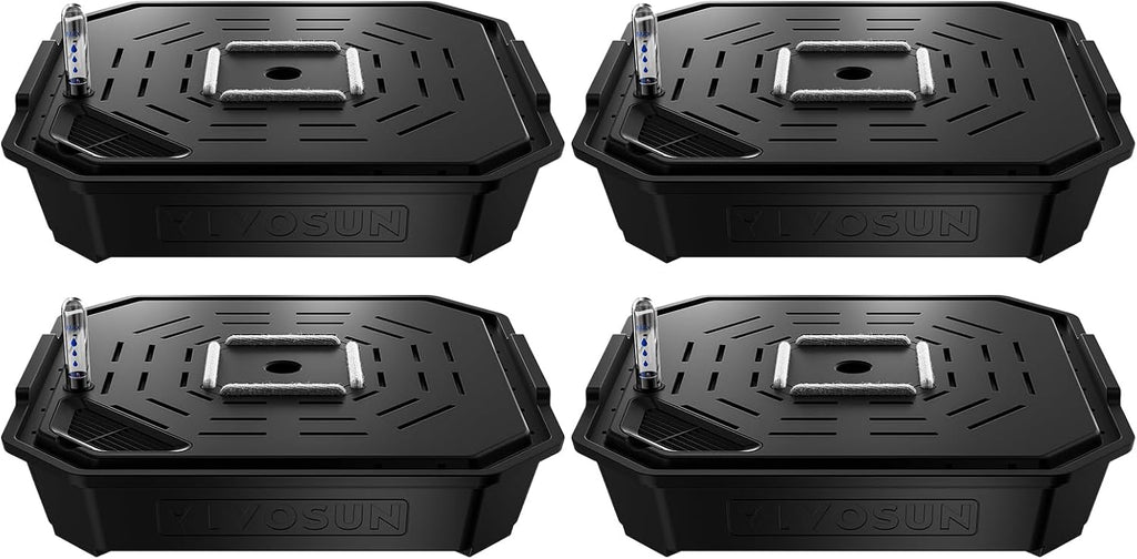 VIVOSUN 4-Pack FlexFeed Self-Watering Pots, Auto Irrigation Fabric Pot Base